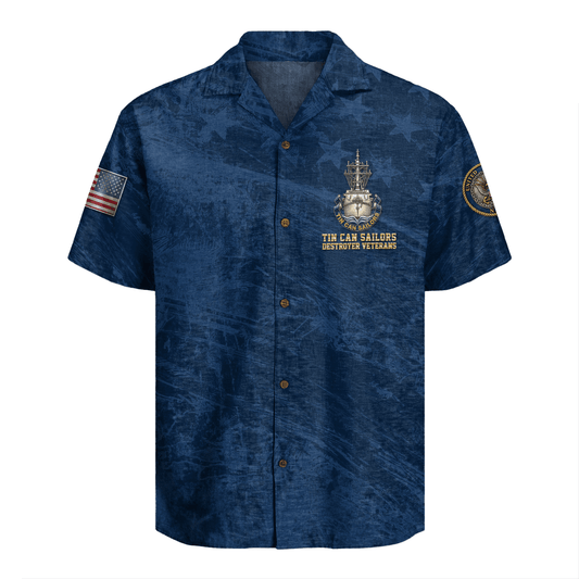 US Navy Tin Can Sailors Hawaiian Shirt