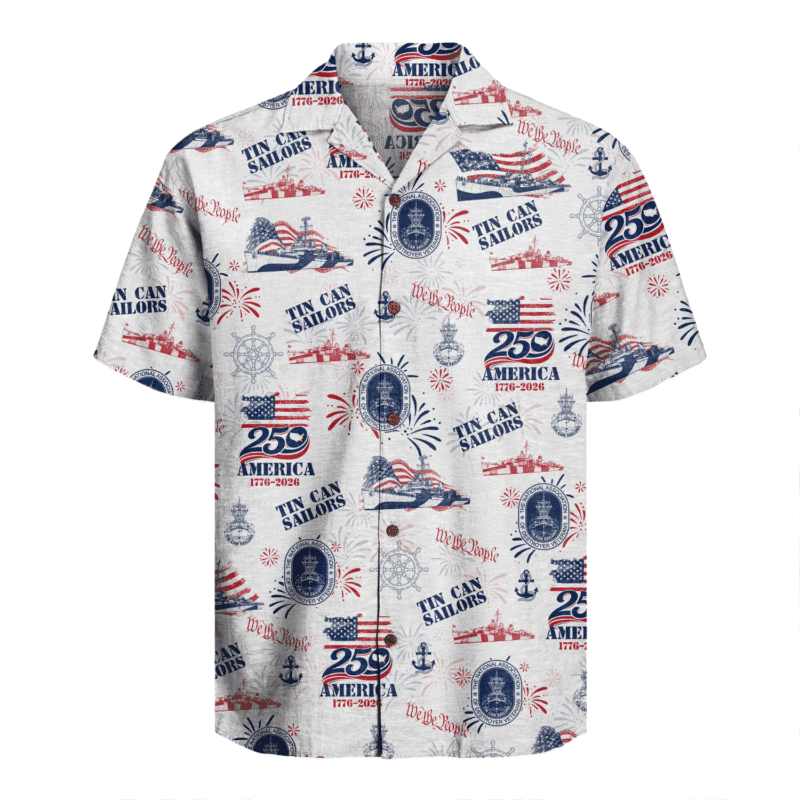 US Navy Tin Can Sailors Hawaiian Shirt