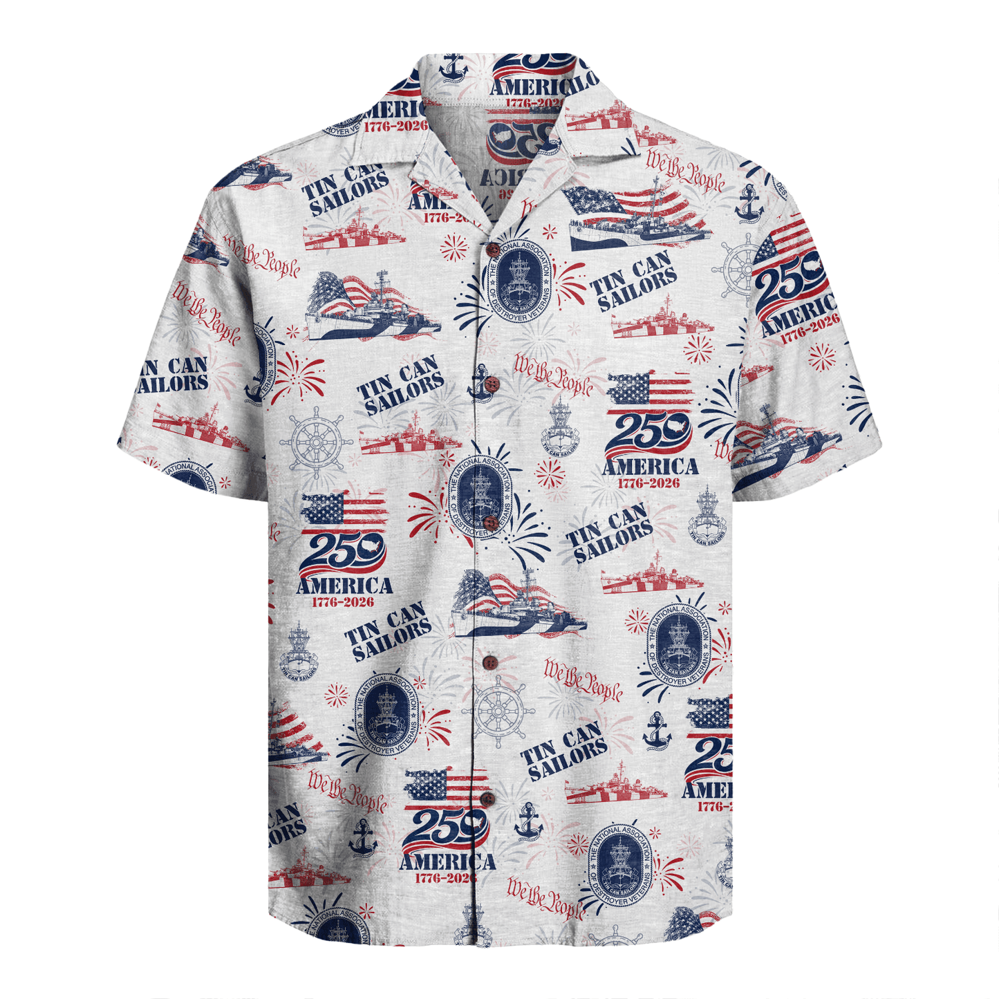 US Navy Tin Can Sailors Hawaiian Shirt