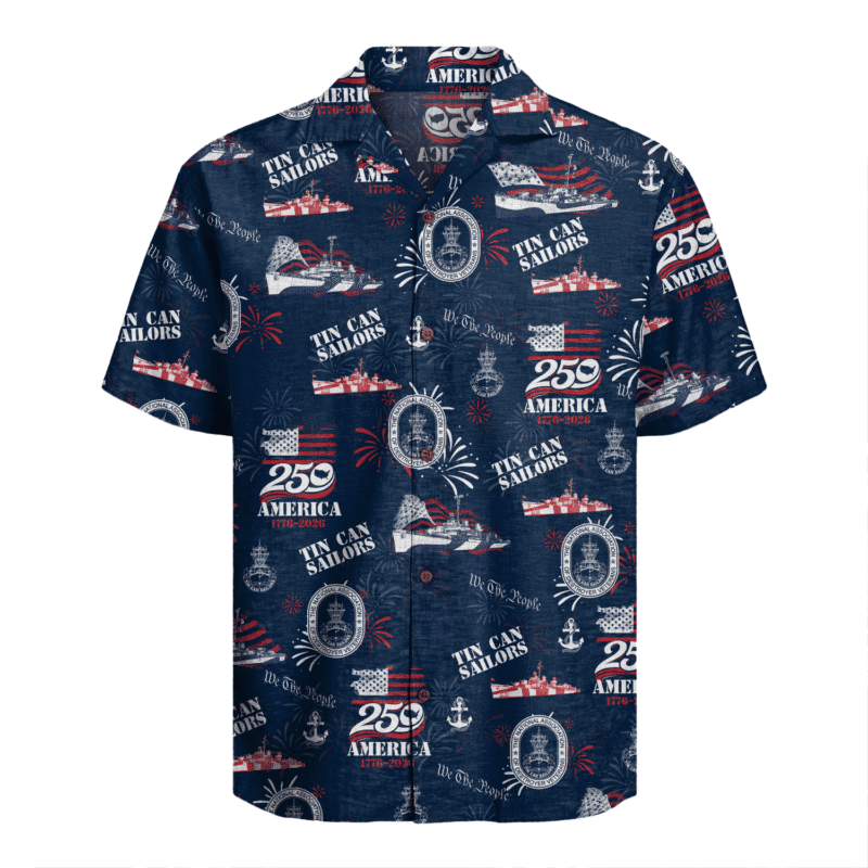 US Navy Tin Can Sailors Hawaiian Shirt