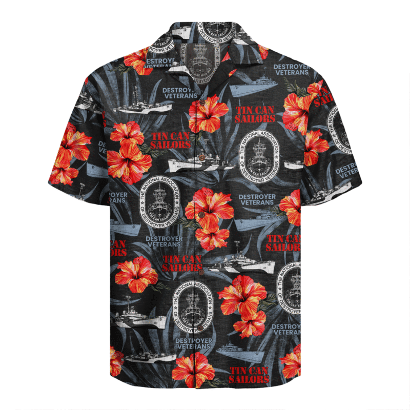US Navy Tin Can Sailors Hawaiian Shirt