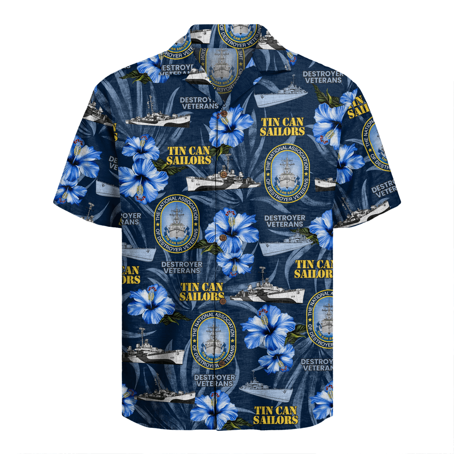 US Navy Tin Can Sailors Hawaiian Shirt
