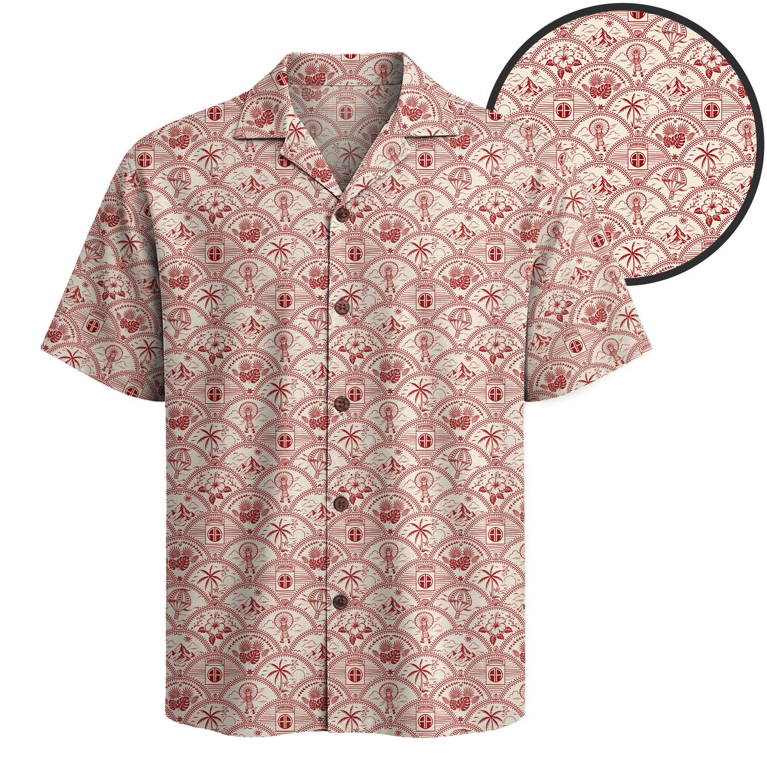 US Army 82nd Airborne Hawaiian Shirt
