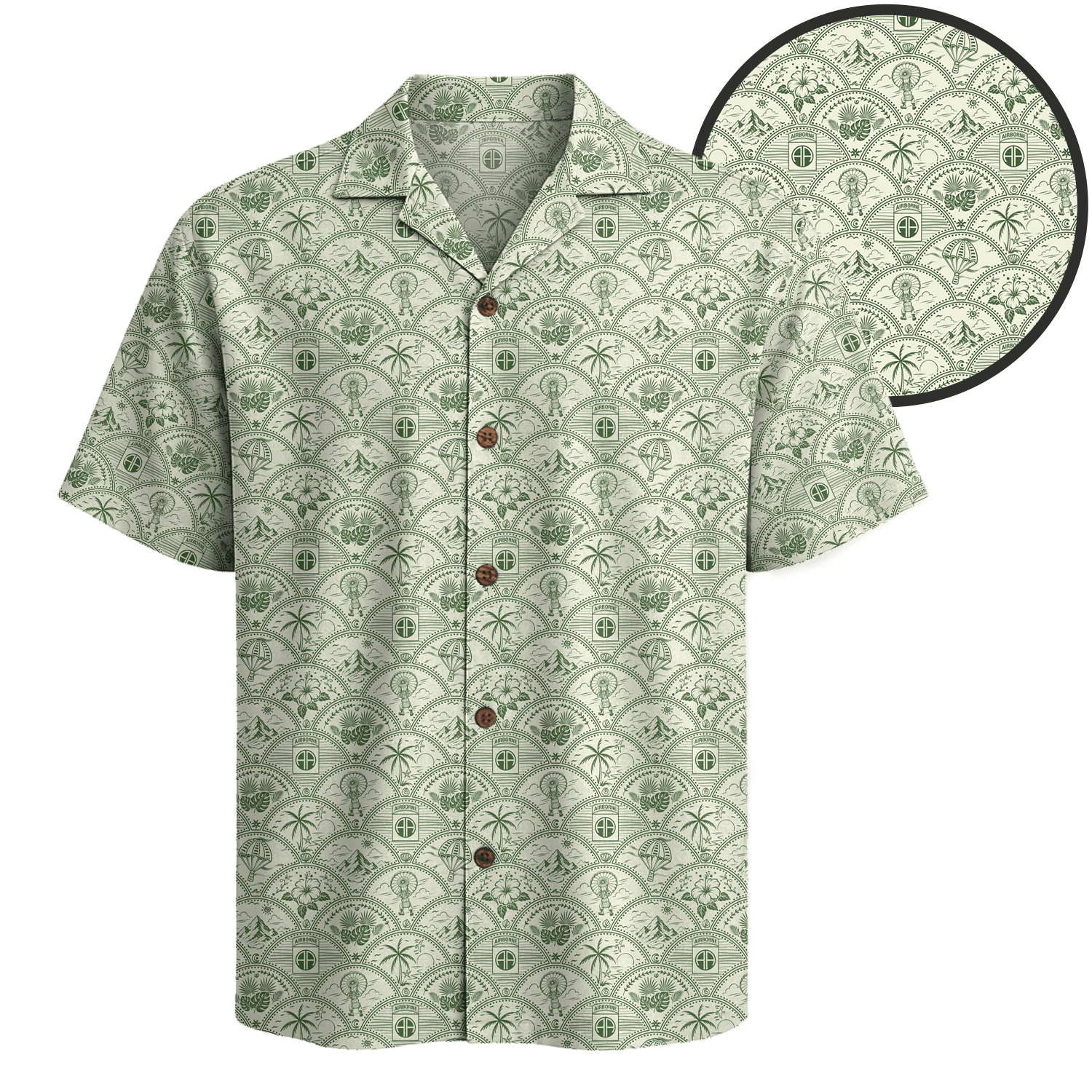 US Army 82nd Airborne Hawaiian Shirt