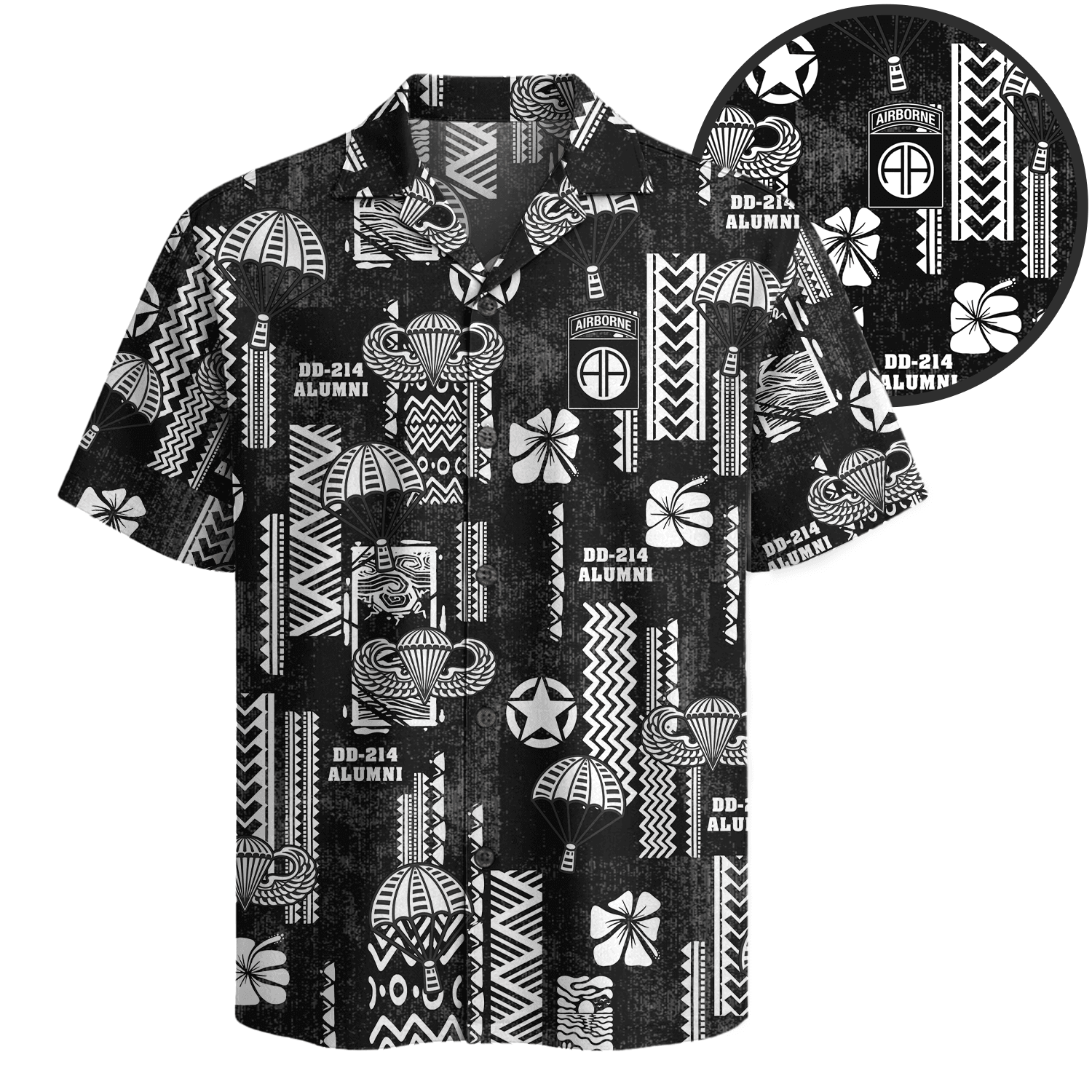US Army 82nd Airborne Hawaiian Shirt