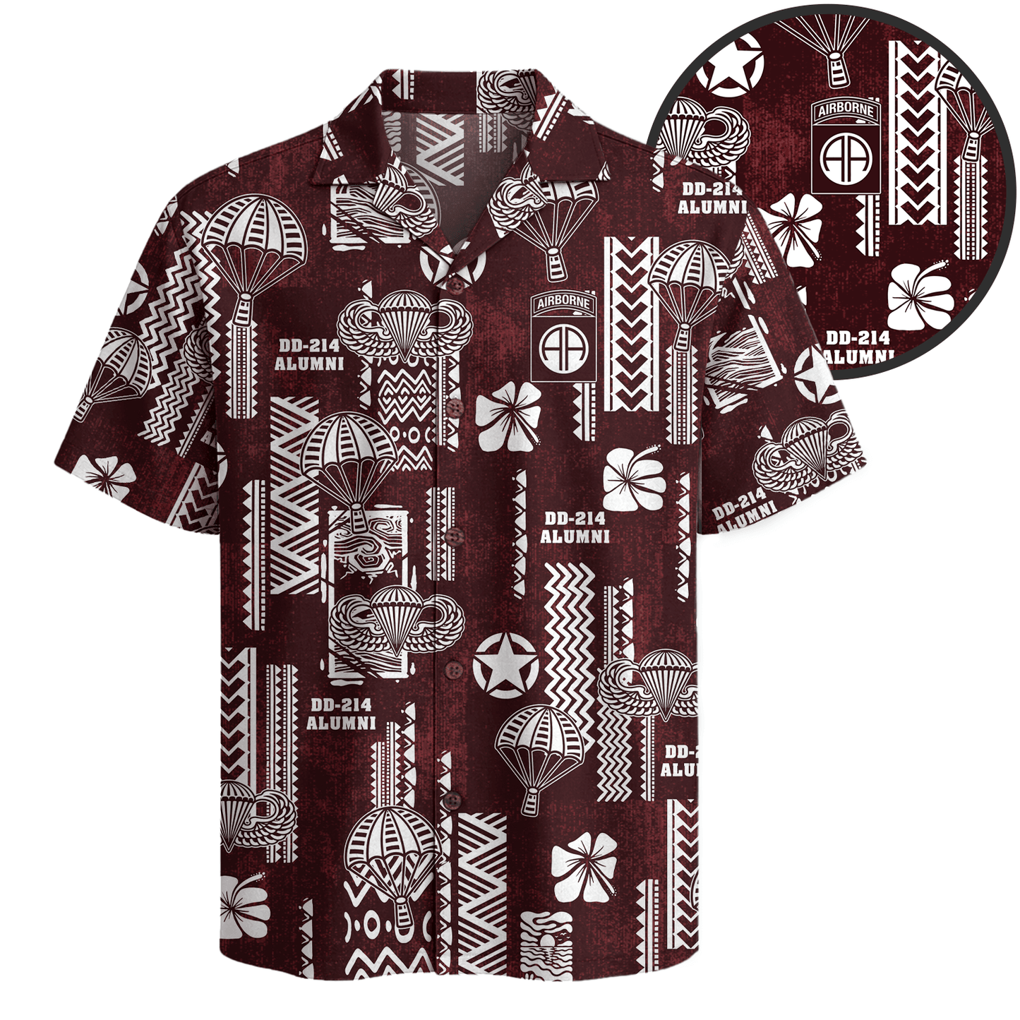 US Army 82nd Airborne Hawaiian Shirt