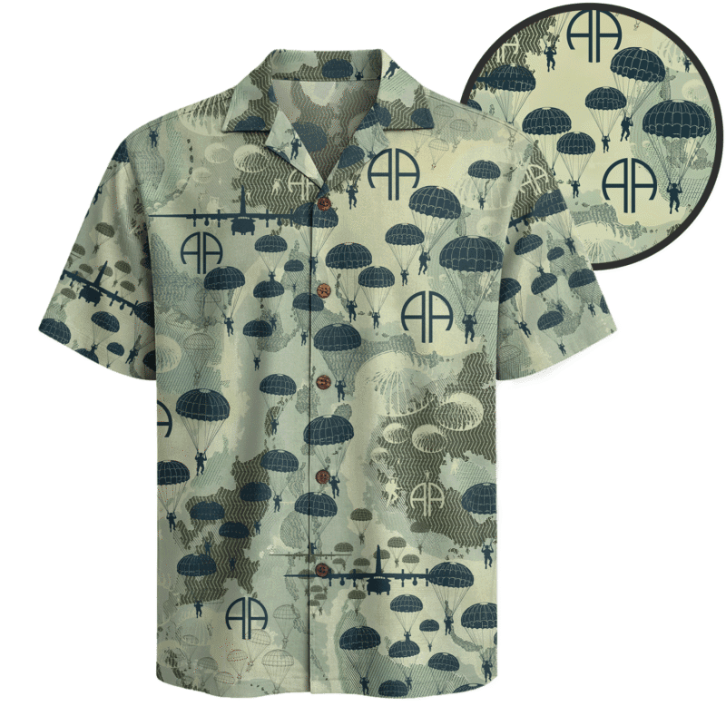 US Army 82nd Airborne Hawaiian Shirt
