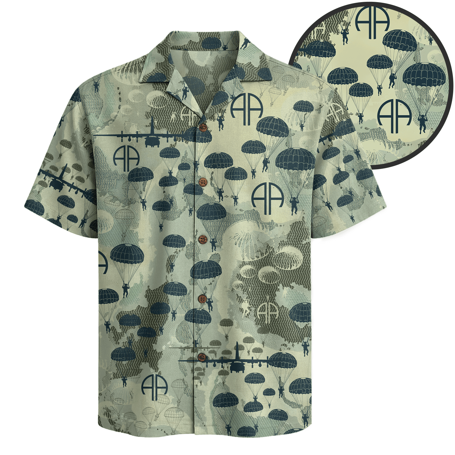 US Army 82nd Airborne Hawaiian Shirt