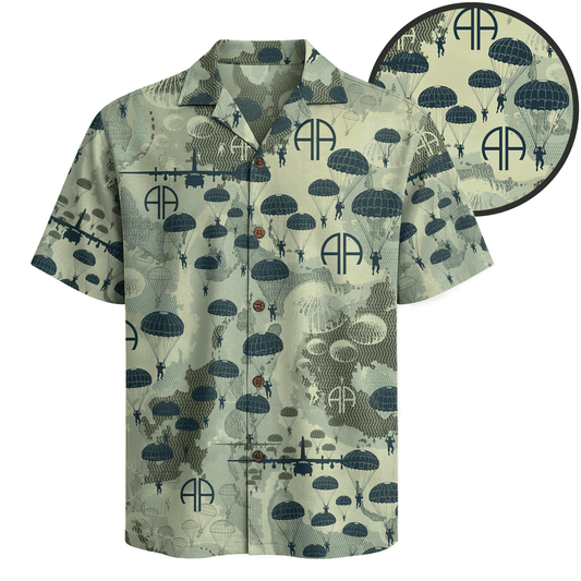 US Army 82nd Airborne Hawaiian Shirt