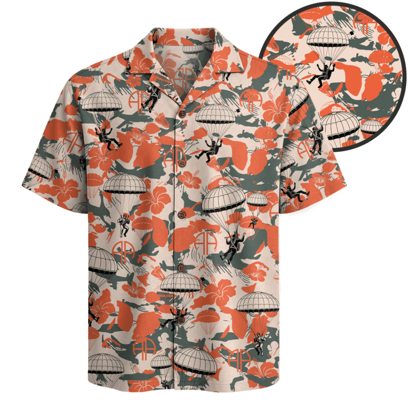 US Army 82nd Airborne Hawaiian Shirt