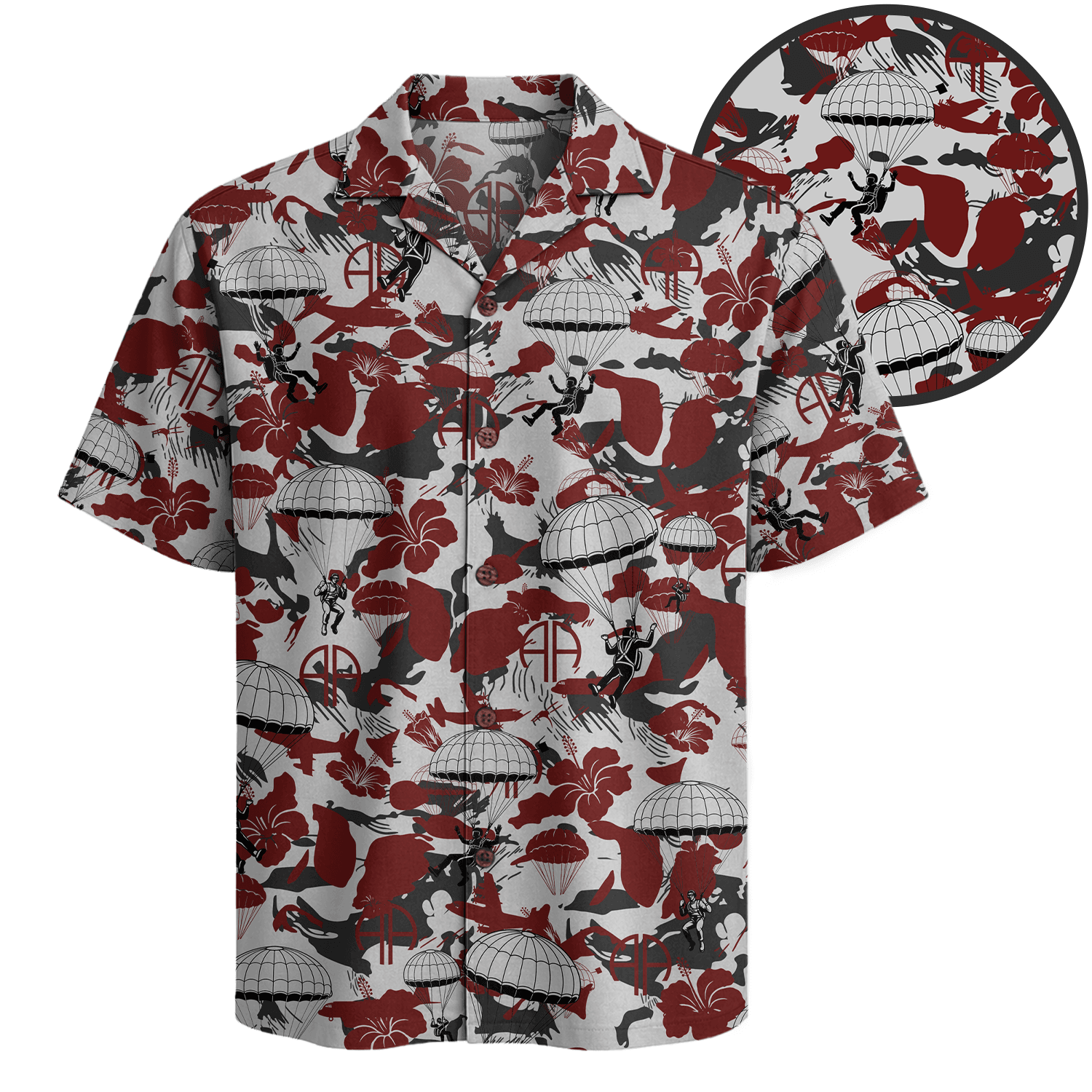 US Army 82nd Airborne Hawaiian Shirt