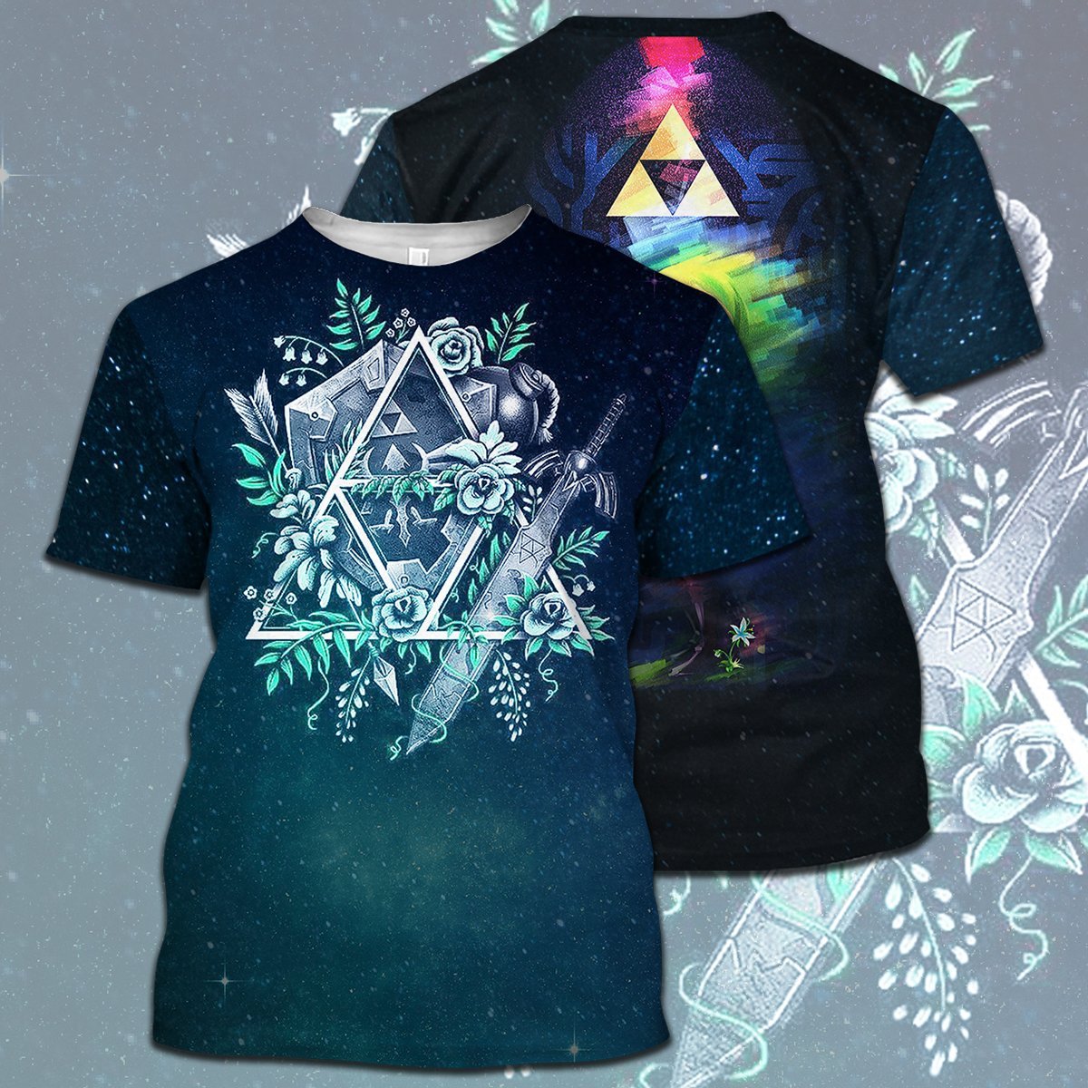 Legend Of Zelda Shirt Front Triforce Symbol Bomb Shield Swordmaster Link T-shirt Legend Of Zelda Hoodie
