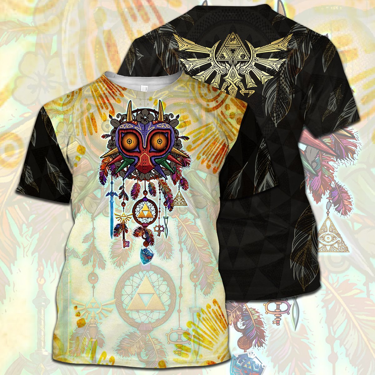 Legend Of Zelda T-shirt Majora's Mask Dreamcatcher Triforce Swordmaster Hyrule's Symbol T-shirt Legend Of Zelda Hoodie Sweater Tank