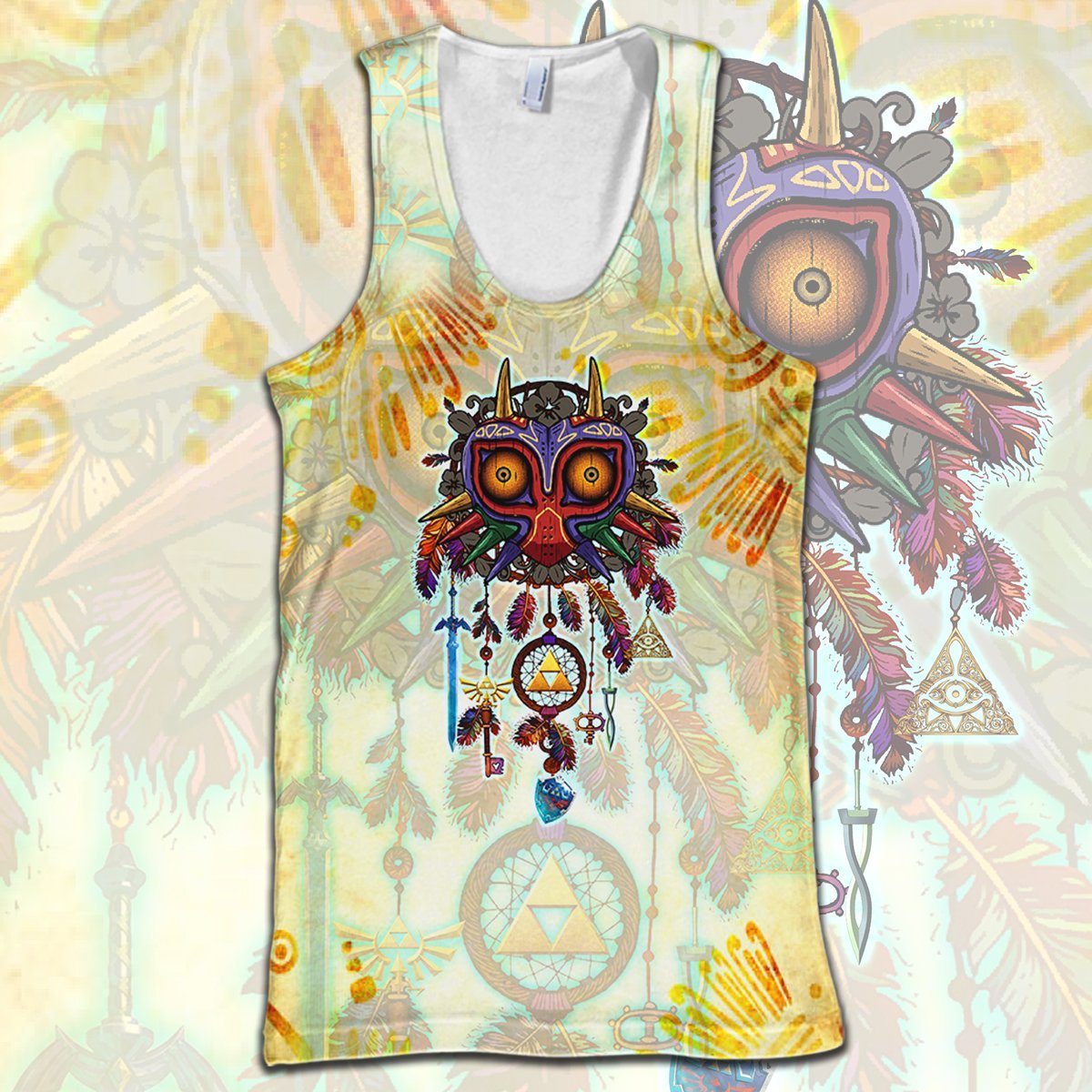 Legend Of Zelda T-shirt Majora's Mask Dreamcatcher Triforce Swordmaster Hyrule's Symbol T-shirt Legend Of Zelda Hoodie Sweater Tank
