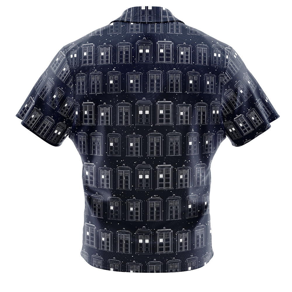 Tardis Doctor Who Button Up Hawaiian Shirt