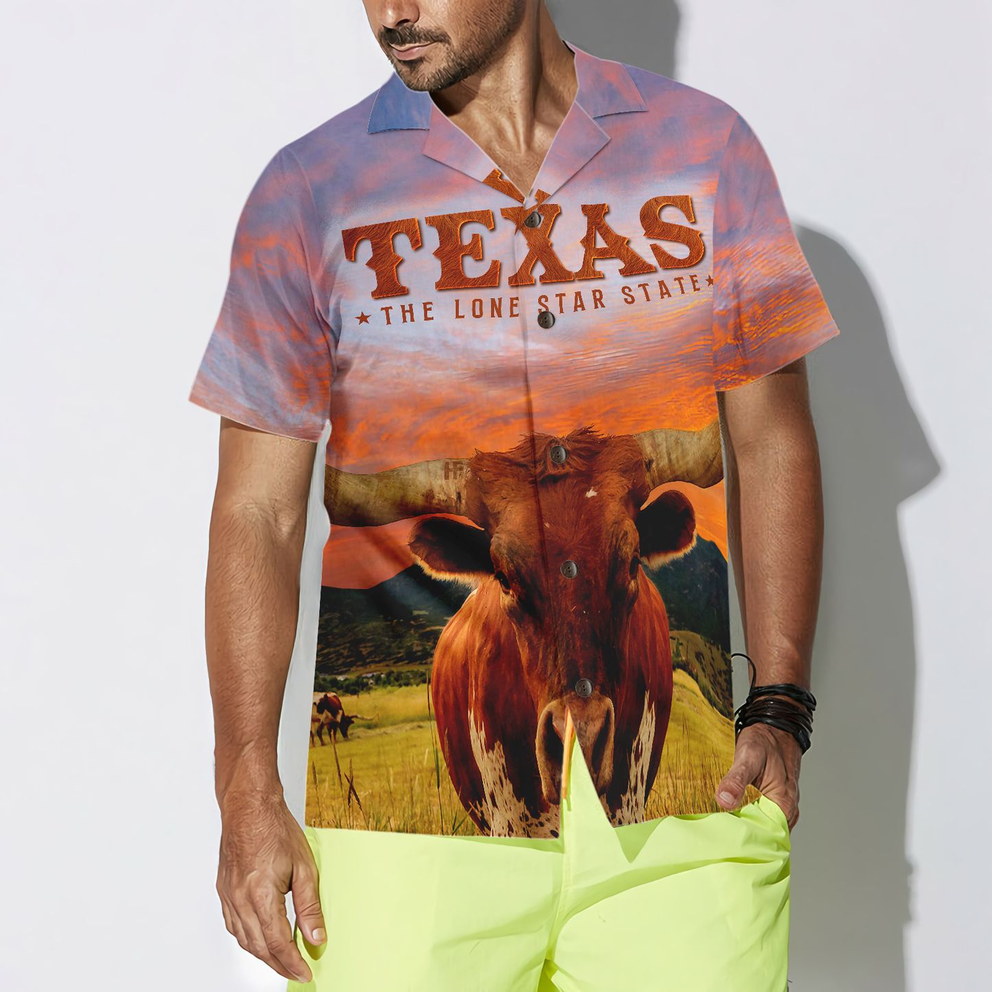 Texas Longhorn Bull Unique Hawaiian Shirt