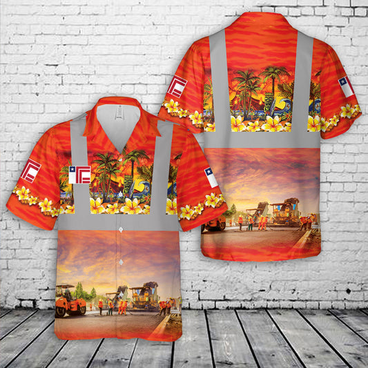 Texas Cordia Construction Hawaiian Shirt