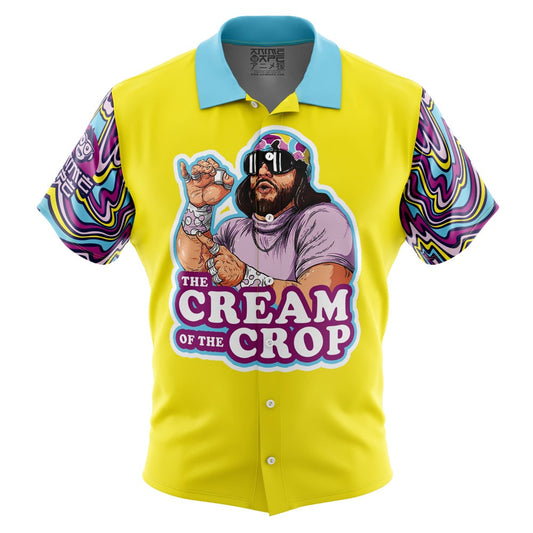 The Cream of the Crop Trippy Randy Savage Button Up Hawaiian Shirt