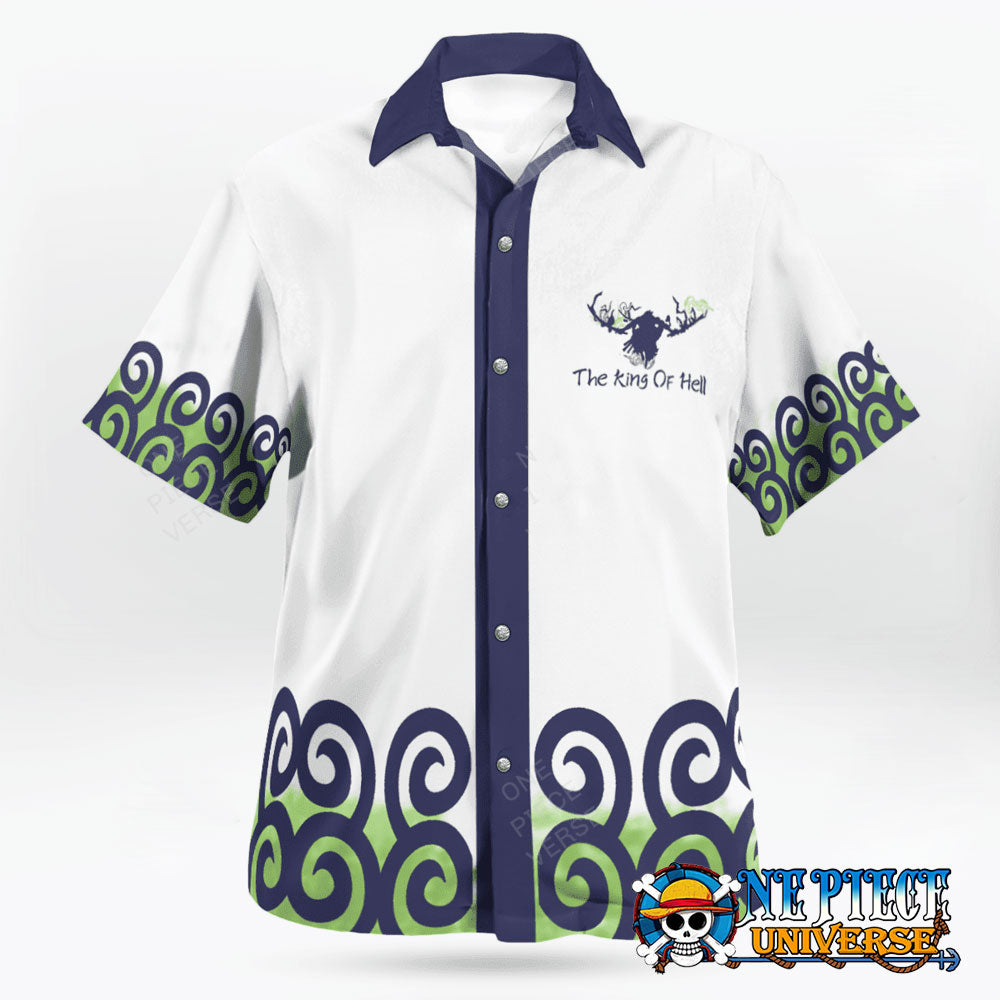 The King Of Hell Zoro Wano Hawaii Shirt For Sale | One Piece Universe Store