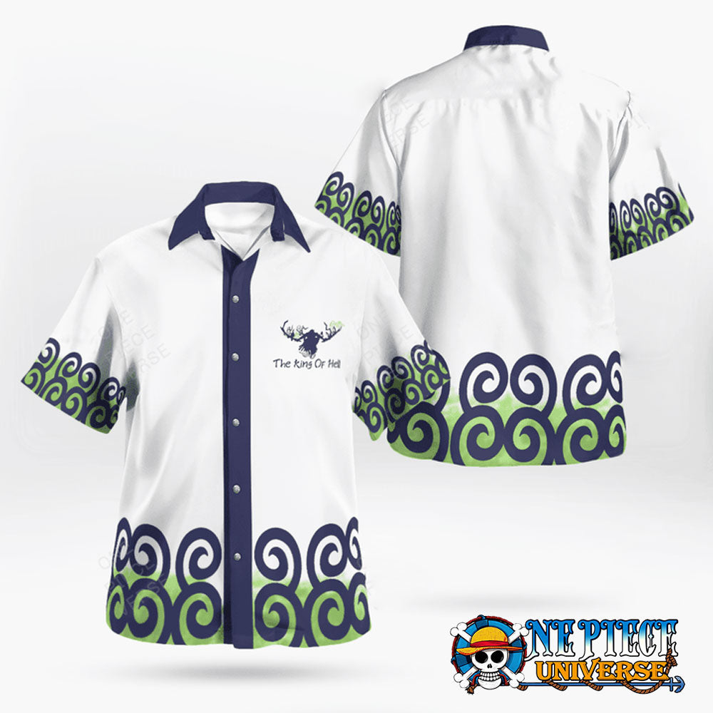 The King Of Hell Zoro Wano Hawaii Shirt For Sale | One Piece Universe Store