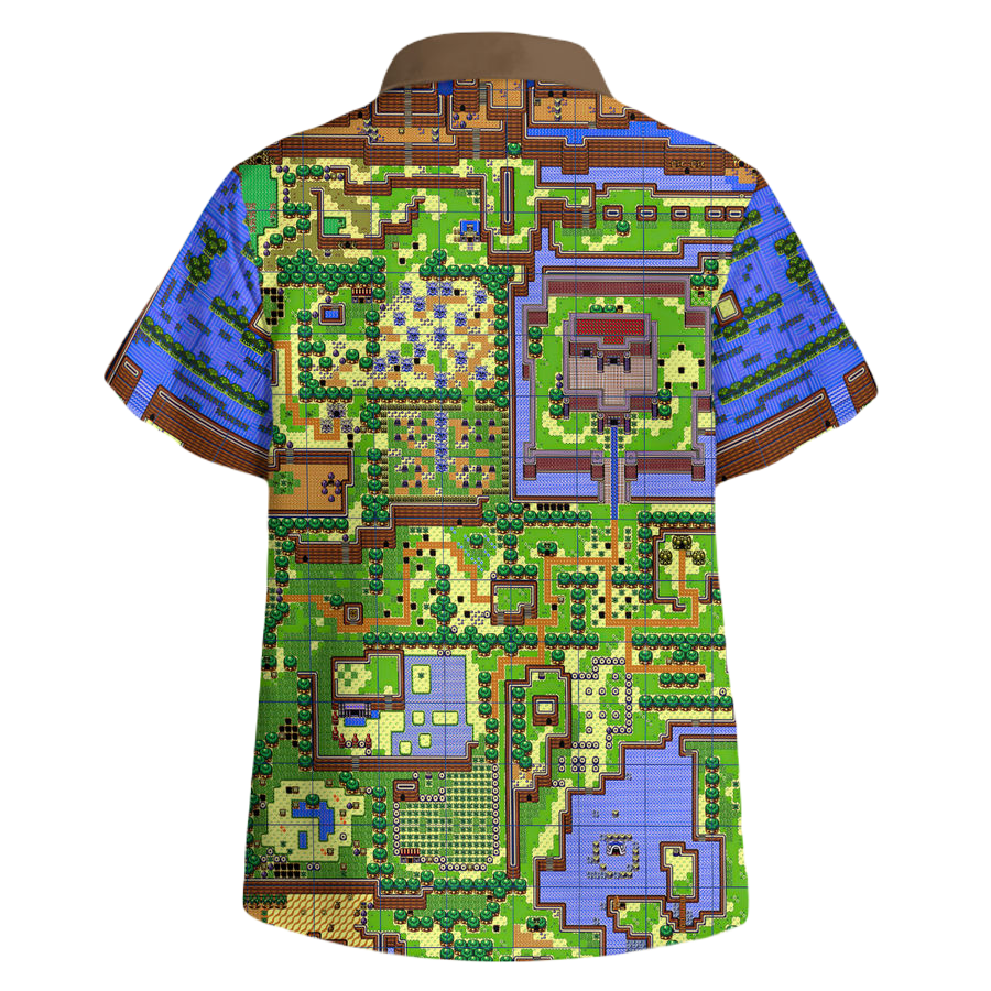 NoClaws Legend Of Zelda Hawaii Shirt The Legend Of Zelda Map Hawaiian Shirt Colorful Unisex