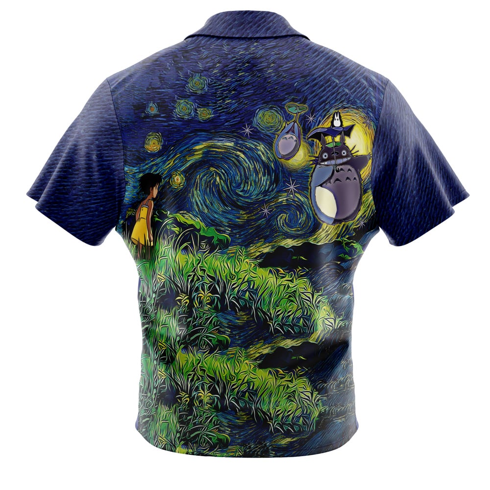 Totoro Starry Night Studio Ghibli Hawaiian Shirt