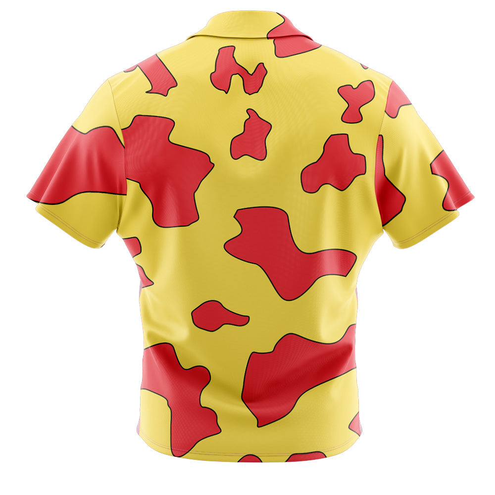 Trafalgar Law Film Red One Piece Button Up Hawaiian Shirt