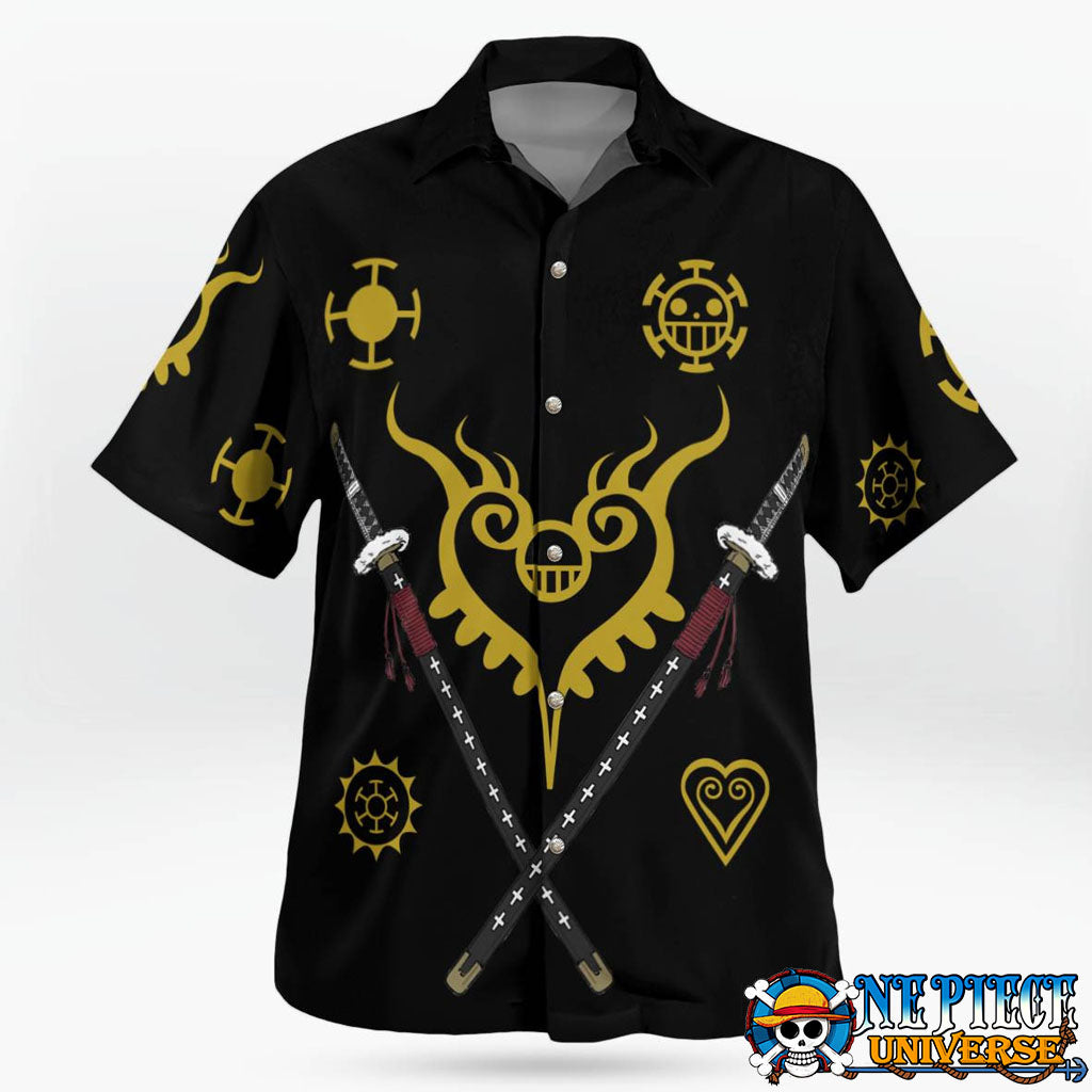 Trafalgar Law Tattoo Hawaiian Shirt Amazing Cosplay | One Piece Universe Store