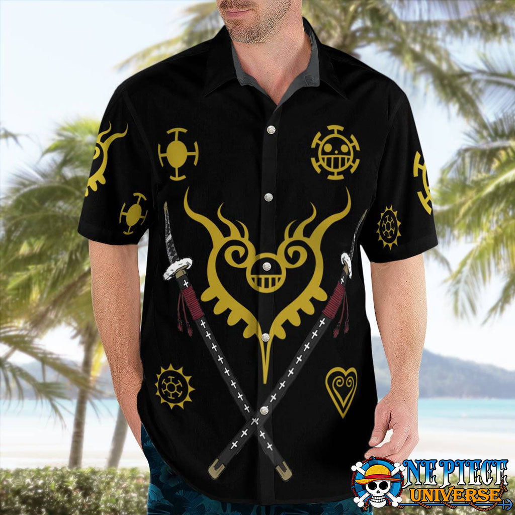 Trafalgar Law Tattoo Hawaiian Shirt Amazing Cosplay | One Piece Universe Store