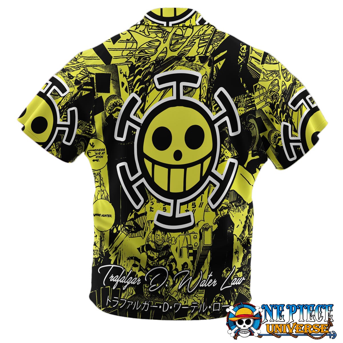 Anime Manga Trafalgar D.Water Law Hawaiian Shirt For Sale | One Piece Universe Store