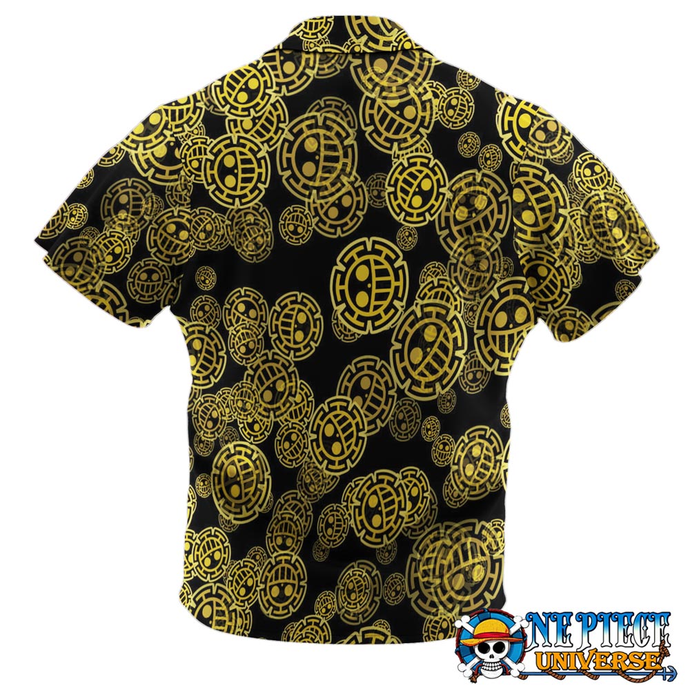 Trafalgar Law Symbol Button Up Hawaiian Shirt For Sale | One Piece Universe Store