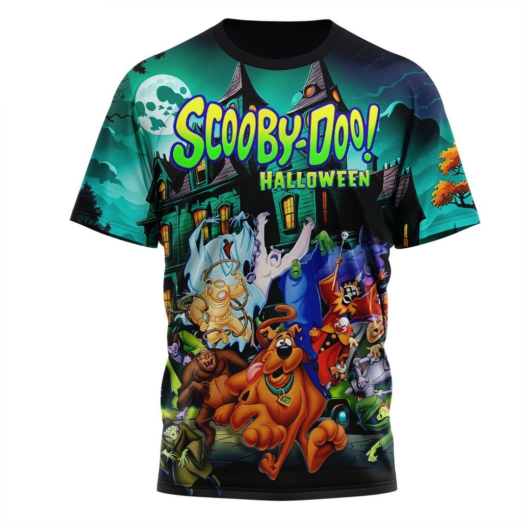 Scooby Doo T-shirt Trick Or Treat Scooby Doo Halloween T-shirt Colorful Unisex