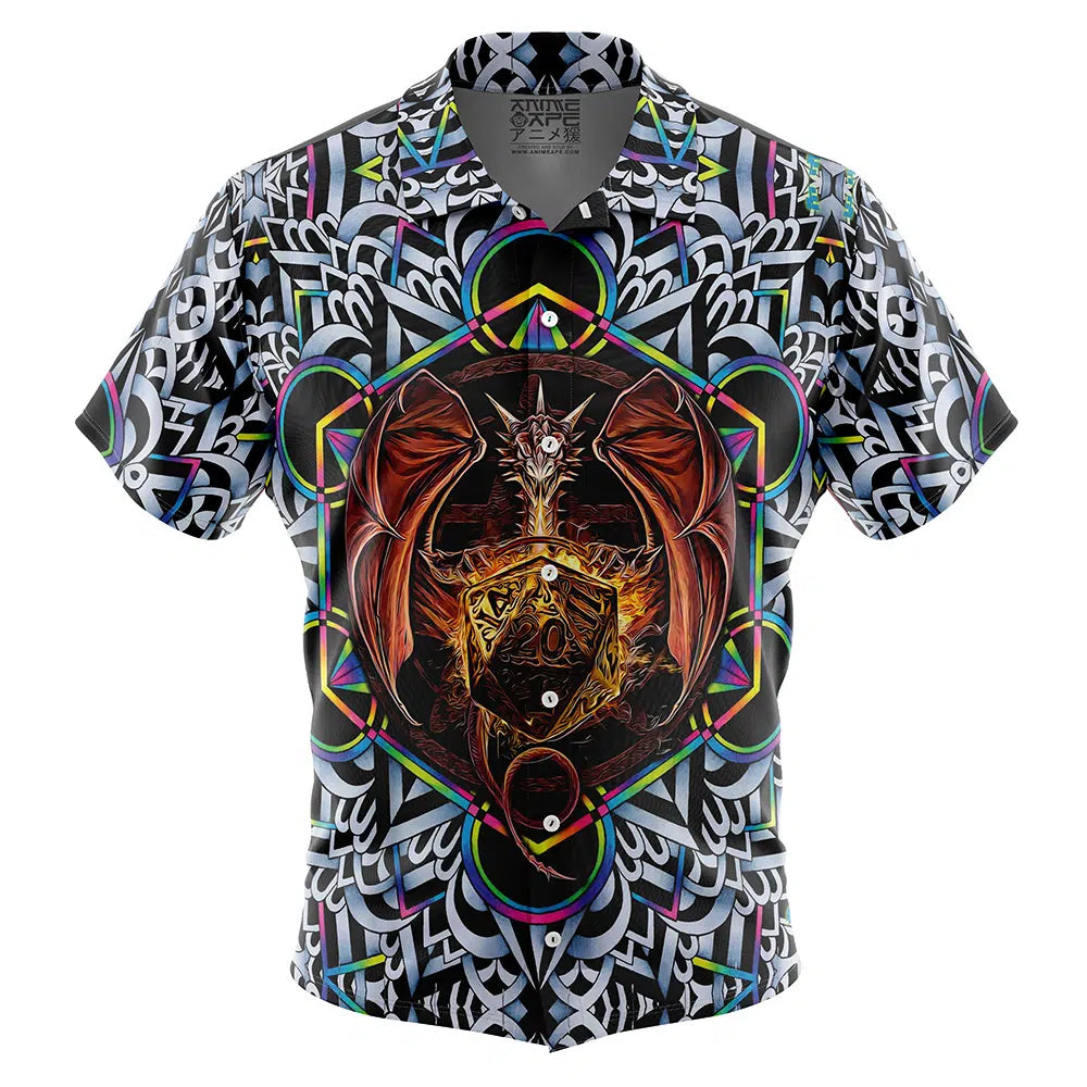 Trippy Dungeons & Dragons Button Up Hawaiian Shirt