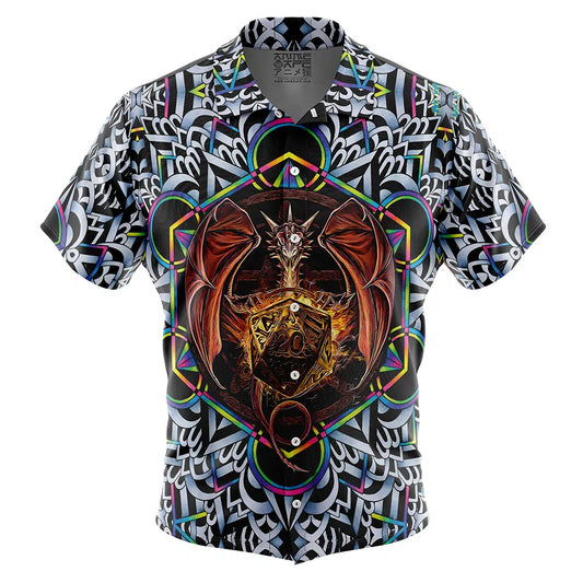 Trippy Dungeons & Dragons Button Up Hawaiian Shirt