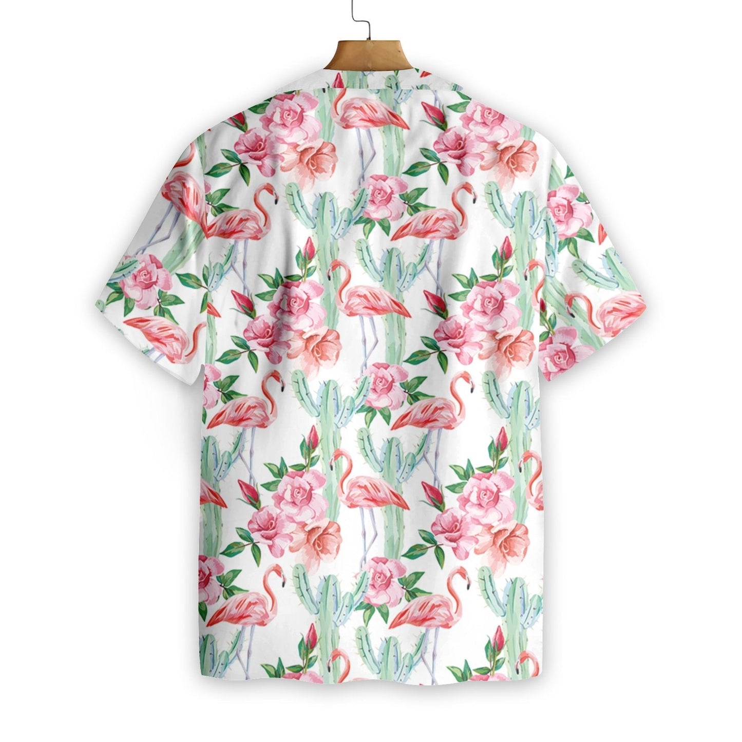 Gifury Flamingo Aloha Shirt White Flamingo Cactus Hawaiian Shirt Flamingo Aloha Shirt 2023