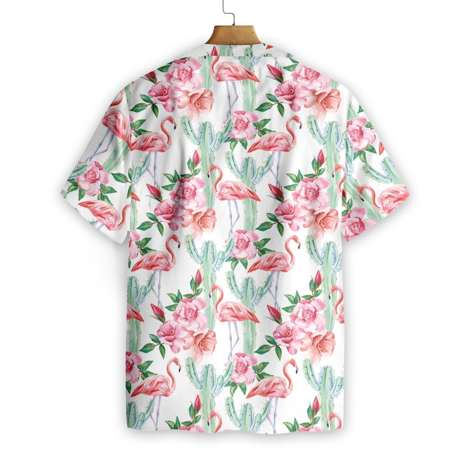 Gifury Flamingo Aloha Shirt White Flamingo Cactus Hawaiian Shirt Flamingo Aloha Shirt 2023