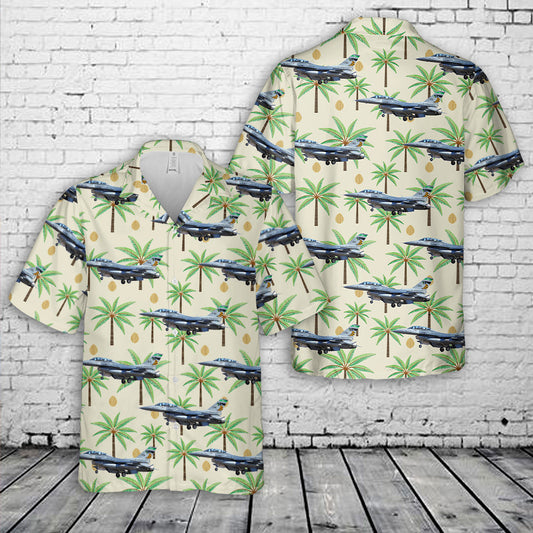 US Air Force 112th Fighter Squadron  General Dynamics F-16D Block 42F Fighting Falcon Hawaiian Shirt