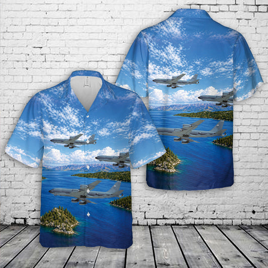 US Air Force 72nd Air Refueling Squadron KC-135R Stratotanker Hawaiian Shirt