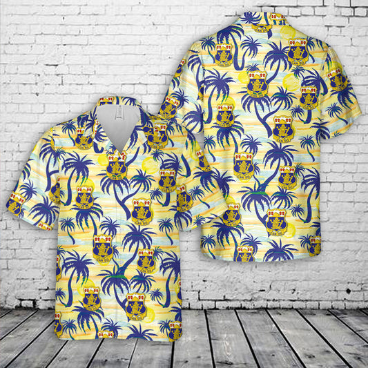 US Army 15th Infantry Regiment (3rd Inf Div) Hawaiian Shirt
