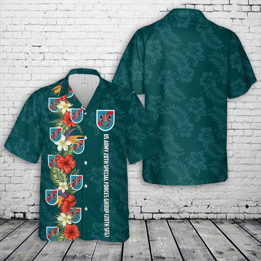 US Army 20th Special Forces Group (20th SFG) Hawaiian Shirt