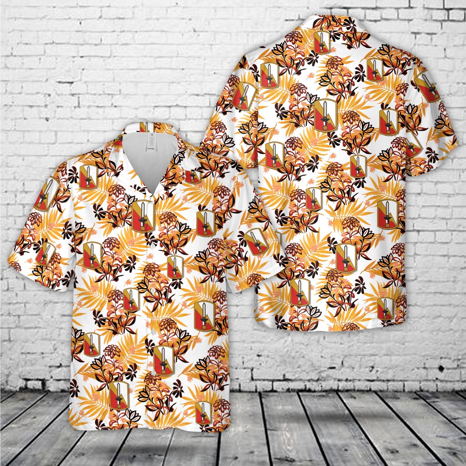US Army 21st Signal Brigade Hawaiian Shirt