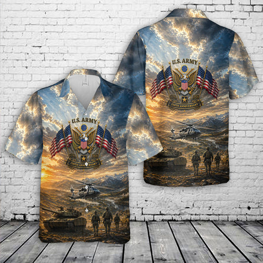 US Army 250th Anniversary Hawaiian Shirt
