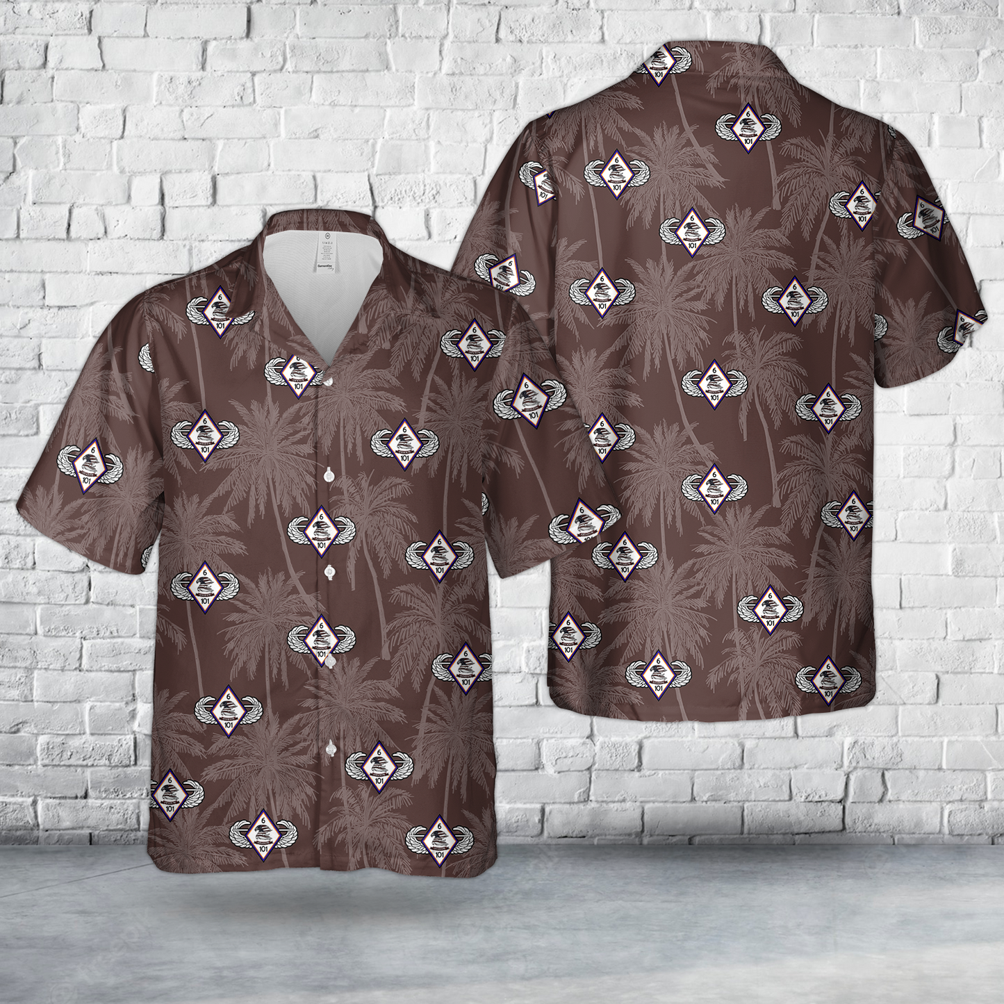 US Army 6-101 AVN “Shadow” Hawaiian Shirt