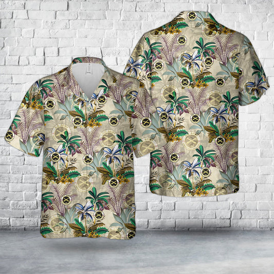 US Army MOS 13D Field Artillery Tactical Data Systems Specialis Hawaiian Shirt