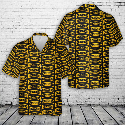 US Army Ranger Tab Hawaiian Shirt
