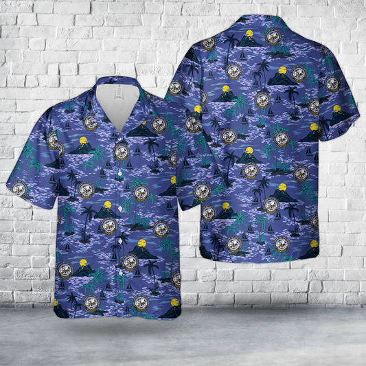 US Navy SEEBEES - Naval Support Unit State Department Hawaiian Shirt