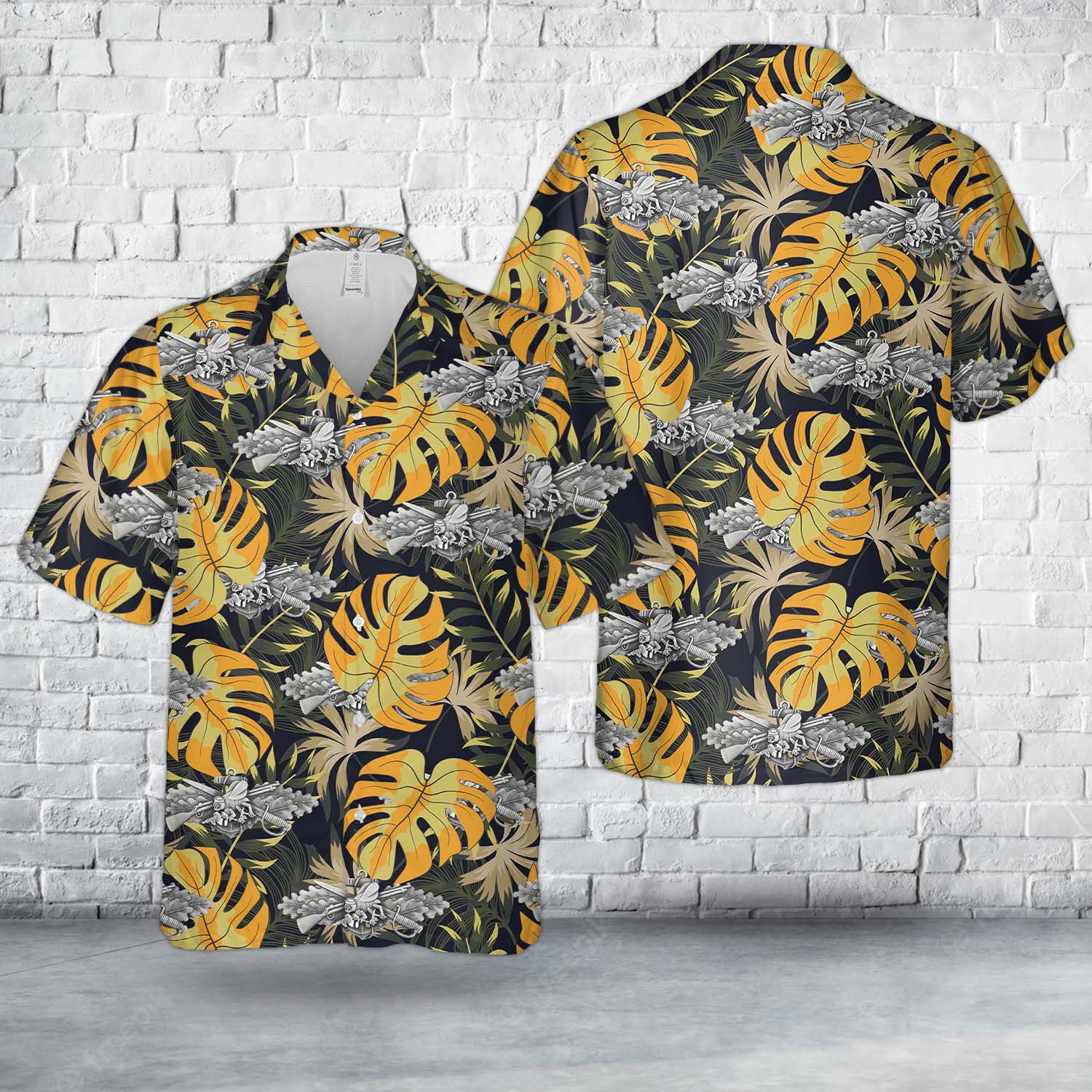 US Navy Seabee Combat Warface Enlisted Hawaiian Shirt
