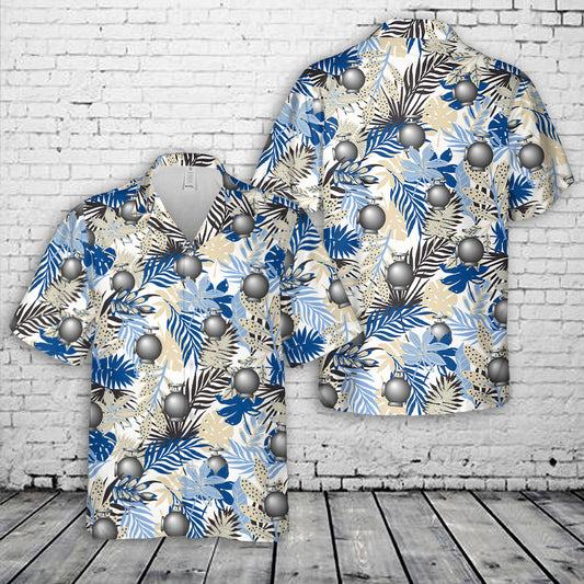 US Navy Seabee Utilitiesman (UT) Rate Insignia Hawaiian Shirt