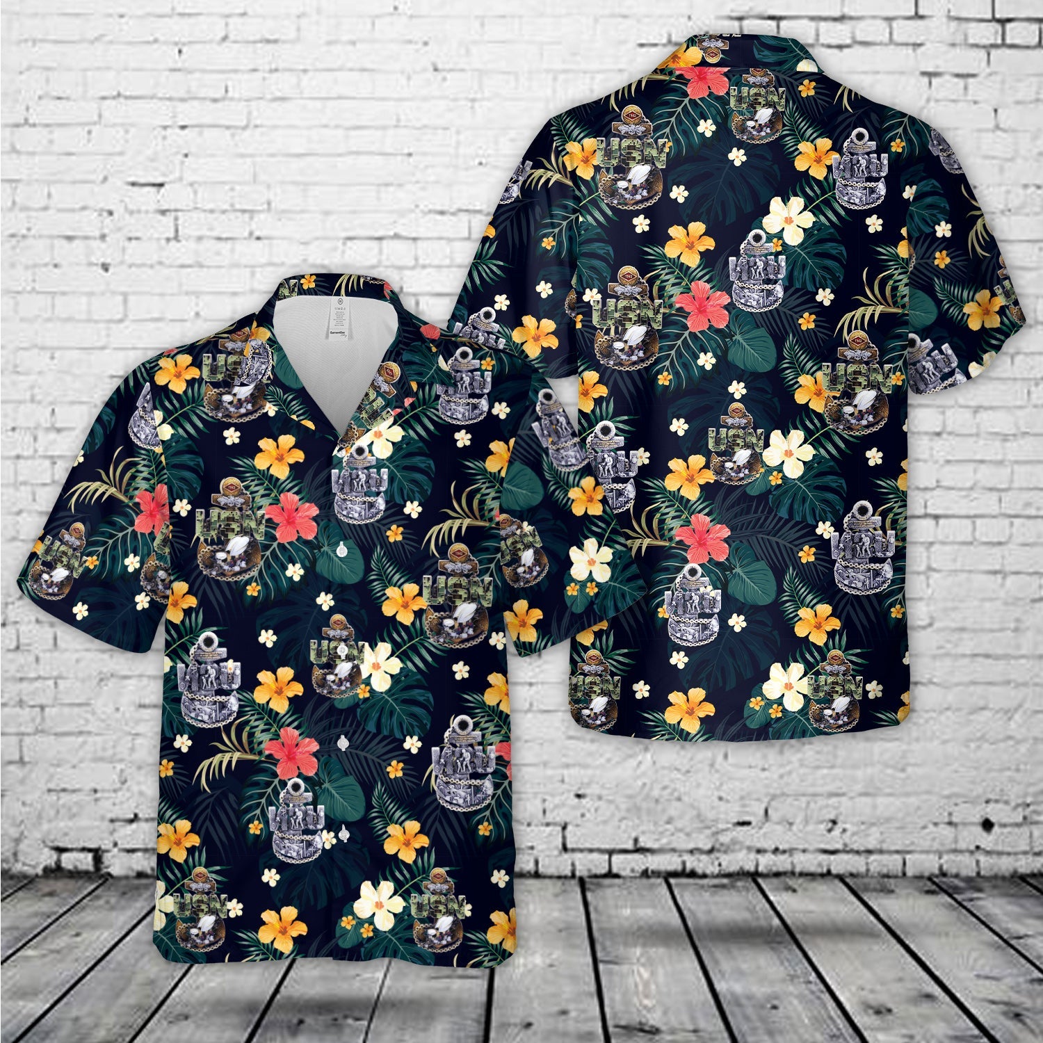 US Navy Seabees Chief’s Anchor CPO Hawaiian Shirt