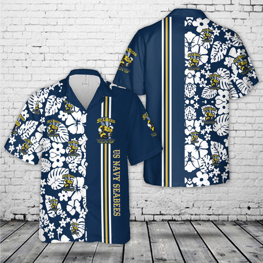 US Navy Seabees Hawaiian Shirt